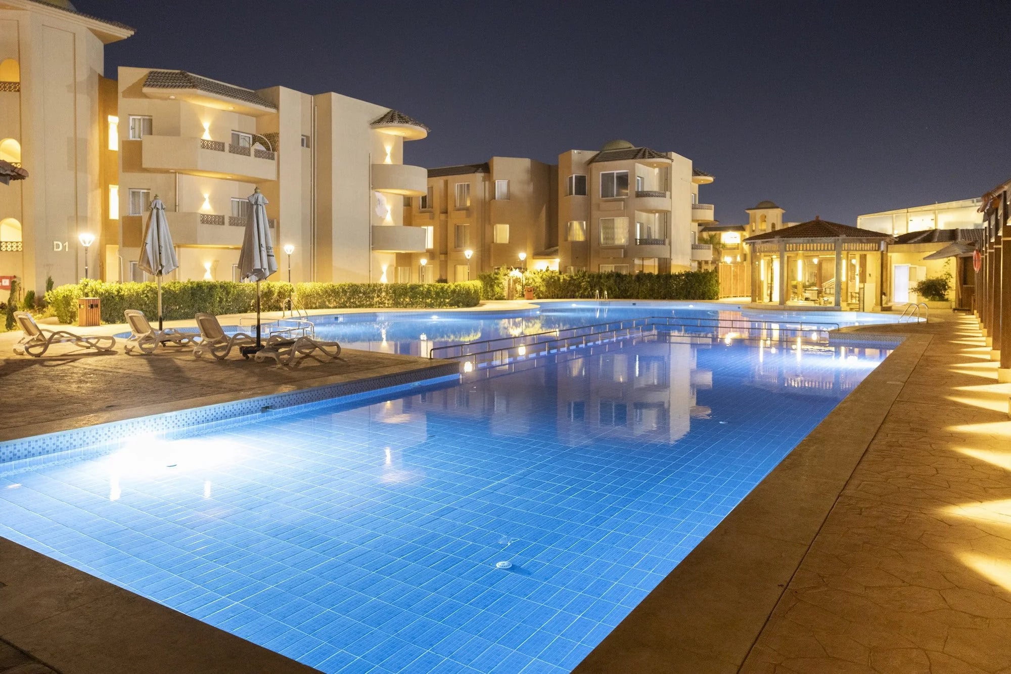 The heated pool